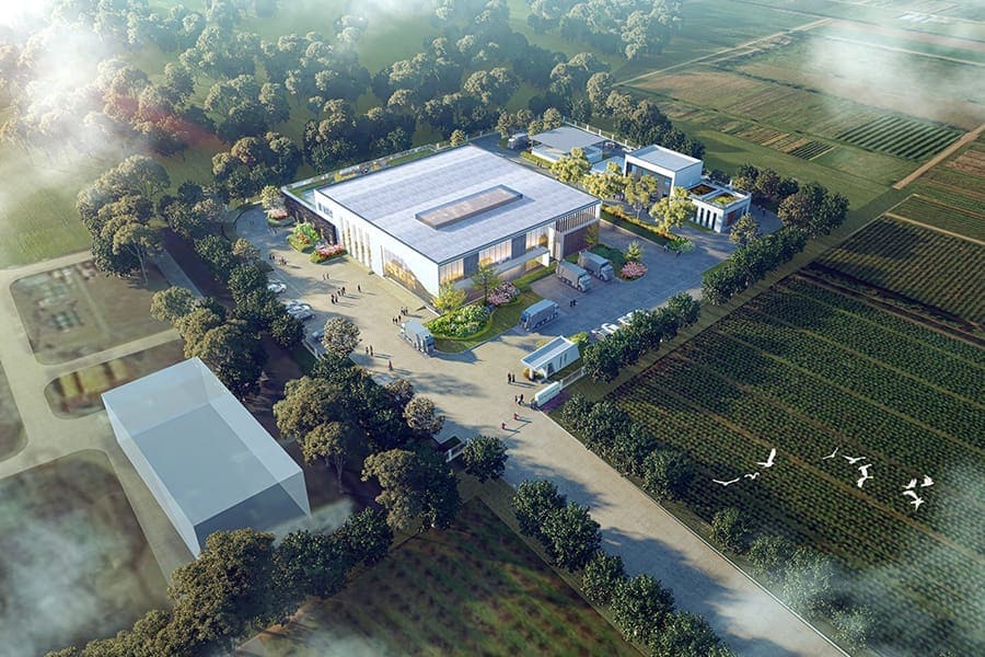 محطة نقل النفايات الرأسية، محافظة Deqing ، مدينة Huzhou، مقاطعة Zhejiang